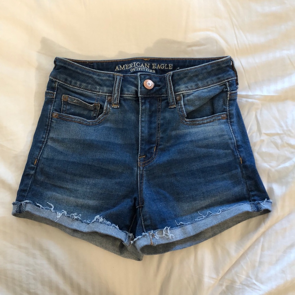 American Eagle Blue Jean Shorts
